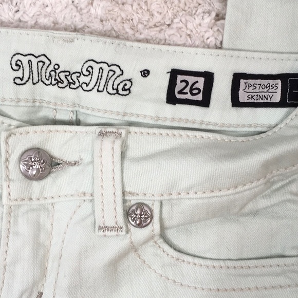 Miss Me mint green skinny jeans - Picture 5 of 8